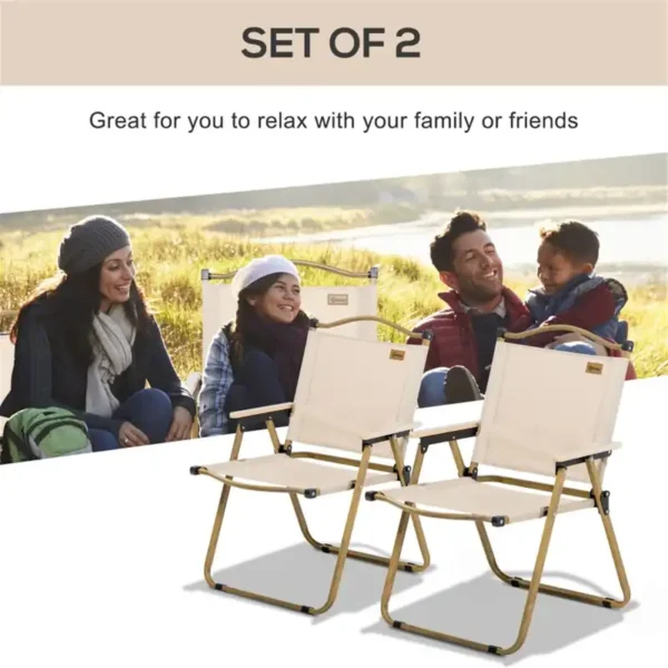 Beach-Ready-Folding-Chairs-Heavy-Duty-Oxford-Fabric-Cup-Holders