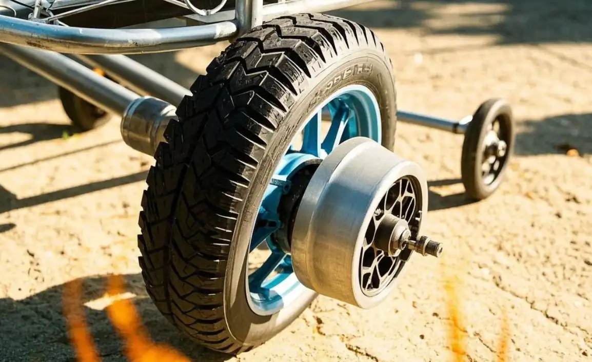 Camping cart wheel mechanics illustration