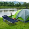 Camping-cot-with-velvet-mattress-side-for-winter-use-in-snowy-terrain
