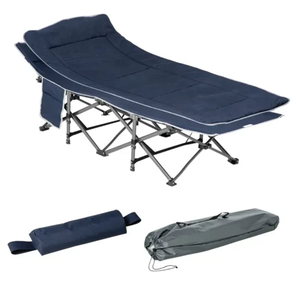 Heavy-duty-steel-camping-cot-folded-into-11-inch-travel-bag