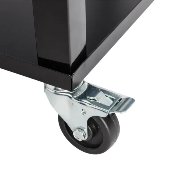 ZenithOut-80QT-ice-cart-loaded-with-drinks-at-a-lakeside-campsite-showcasing-drain-pipe
