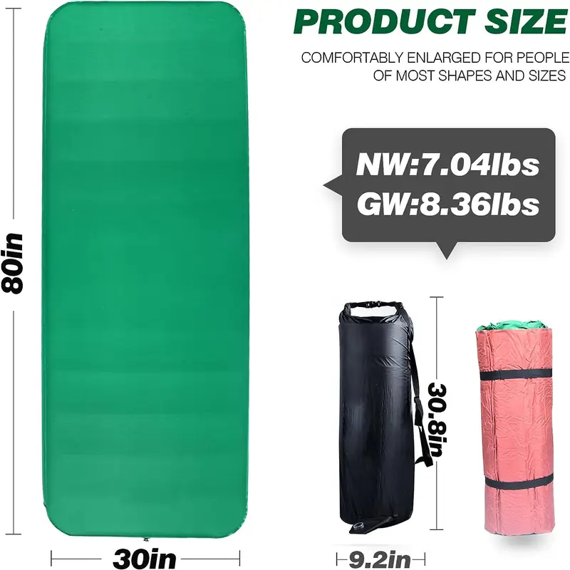 ZenithOut-self‑inflating-sleeping-pad-with-reinforced-pongee-fabric-for-durability